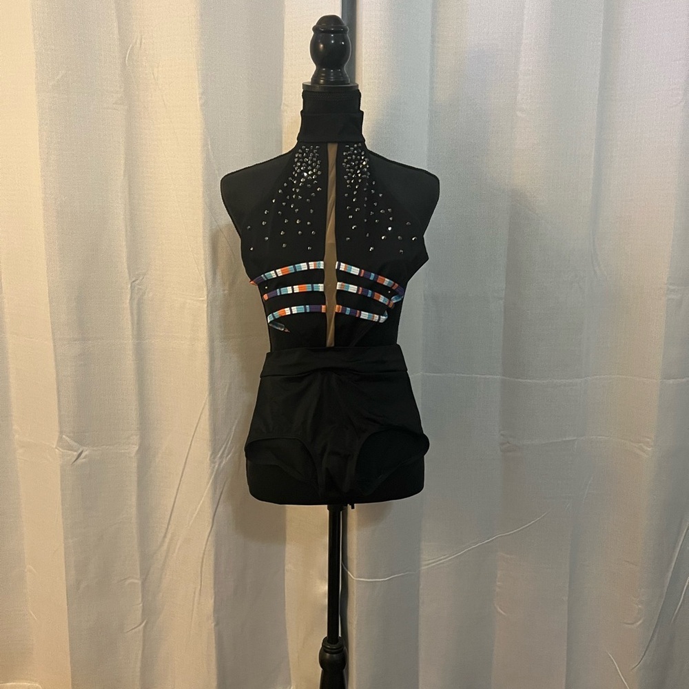 Crystal Couture Halter Top w/ Swarovski
Rhinestones & Multi-Color Straps Size AS - Picture 2 of 5